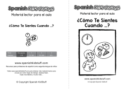 &iquest;C&oacute;mo Te Sientes Cuando &hellip;? - Spanish KidStuff