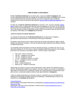 C&Oacute;MO SE MIDE LA INTELIGENCIA CI, IQ o Coeficiente - Actiweb