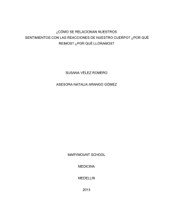 &iquest;C&Oacute;MO SE RELACIONAN NUESTROS SENTIMIENTOS CON LAS