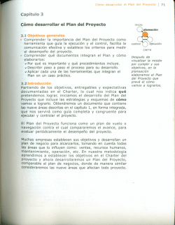 Cap&iacute;tulo 3 C&oacute;mo desarrollar el Plan del Proyecto&middot; - Instituto