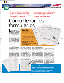 C&oacute;mo llenar los formularios - Laprensagrafica