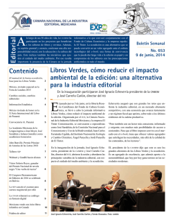 Editorial Contenido Libros Verdes, c&oacute;mo reducir el - Caniem