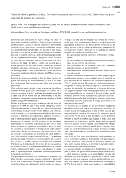Variabilidad y gesti&oacute;n cl&iacute;nica. De c&oacute;mo le puede - atlasvpm.org
