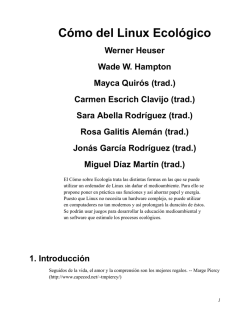 C&oacute;mo del Linux Ecol&oacute;gico - TLDP-ES/LuCAS