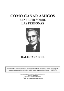 C&oacute;mo Ganar Amigos e Influir Sobre las Personas - Webnode