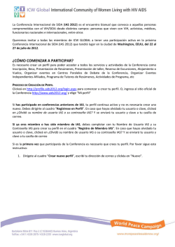 &iquest;C&Oacute;MO COMENZAR A PARTICIPAR?