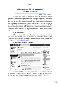 C&oacute;mo sacar partido a la plataforma educativa EDMODO