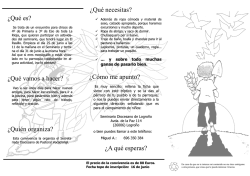 &iquest;Qu&eacute; necesitas? &iquest;C&oacute;mo me apunto? &iquest;A qu&eacute; esperas? &iquest;Qu&eacute; es