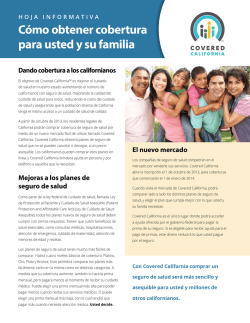 C&oacute;mo obtener cobertura para usted y su familia - Valley Health Plan