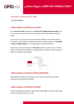 &iquest;C&oacute;mo llegar a OMD HR CONSULTING?