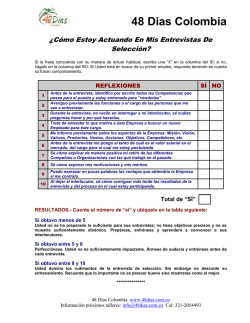 &iquest;C&Oacute;MO ESTOY OBRANDO EN MIS ENTREVISTAS DE - 48dias