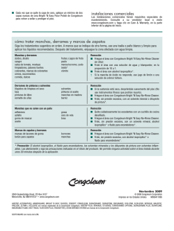 c&oacute;mo tratar manchas, derrames y marcas de zapatos instalaciones