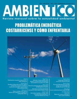 PROBLEM&Aacute;TICA ENERG&Eacute;TICA COSTARRICENSE Y C&Oacute;MO