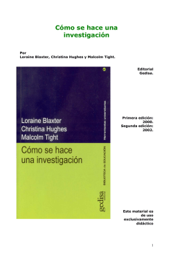 C&oacute;mo se hace una investigaci&oacute;n