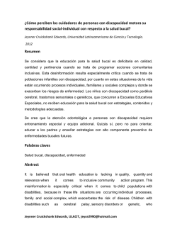 &iquest;C&oacute;mo perciben los cuidadores de personas con - Ulacit