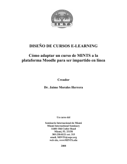 DISE&Ntilde;O DE CURSOS E-LEARNING C&oacute;mo adaptar un curso - mints