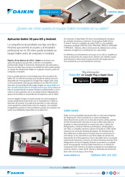 &iquest;Quiere ver c&oacute;mo queda un equipo Daikin instalado en su sal&oacute;n?