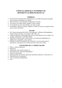 C&Oacute;MO ELABORAR E INTERPRETAR REFERENCIAS