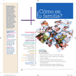 4 &iquest;C&oacute;mo es tu familia? - Pearson