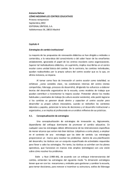 C&Oacute;MO MEJORAR LOS CENTROS EDUCATIVOS - Innovaci&oacute;n y