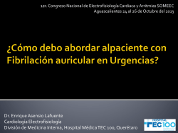 &iquest;C&oacute;mo debo abordar alpaciente con Fibrilaci&oacute;n auricular - someec