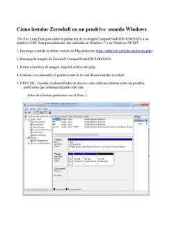 C&oacute;mo instalar Zeroshell en un pendrive usando Windows