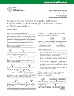 Ejemplos de c&oacute;mo registrar bibliograf&iacute;a: del - edigraphic.com