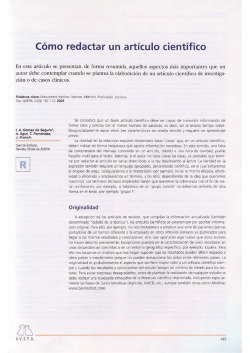C&oacute;mo redactar un art&iacute;culo cient&iacute;fico - DDD &ndash; UAB