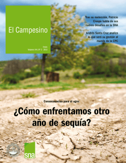 &iquest;C&oacute;mo enfrentamos otro a&ntilde;o de sequ&iacute;a? - Sociedad Nacional de