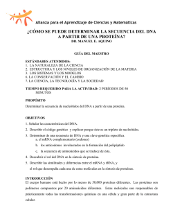 &iquest;C&Oacute;MO SE PUEDE DETERMINAR LA SECUENCIA DEL - Alacima