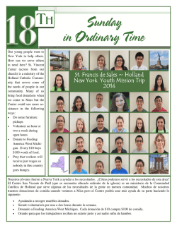 Nuestros j&oacute;venes fueron a Nueva York a ayudar a los necesitados