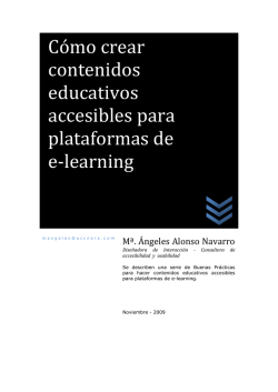 C&oacute;mo crear contenidos educativos accesibles para plataformas de