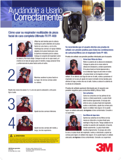 C&oacute;mo usar su respirador reutilizable de pieza facial de cara - 3M