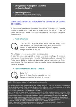 C&Oacute;MO LLEGAR DESDE EL AEROPUERTO AL CENTRO DE LA