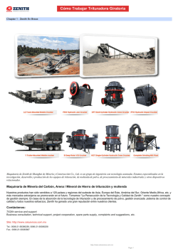 C&oacute;mo Trabajar Trituradora Giratoria - Trituraci&oacute;n y Cribado