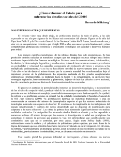 C&oacute;mo reformar el Estado para enfrentar los desaf&iacute;os