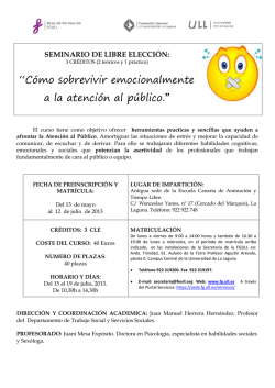 &ldquo;C&oacute;mo sobrevivir emocionalmente a la atenci&oacute;n al p&uacute;blico.&rdquo;
