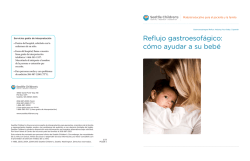 Reflujo gastroesof&aacute;gico: c&oacute;mo ayudar a su beb&eacute; - Seattle Children's