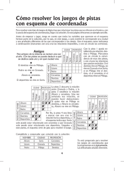 C&oacute;mo resolver los juegos de pistas con esquema de coordenadas