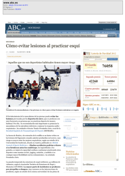 C&oacute;mo evitar lesiones al practicar esqu&iacute;