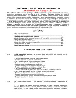 CONTENIDO C&Oacute;MO USAR ESTE DIRECTORIO - Jimdo