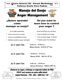&iquest;Quiere aprender c&oacute;mo manejar su enojo? Do you want to learn