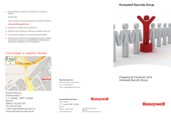 C&oacute;mo llegar a nuestras oficinas - Honeywell Security