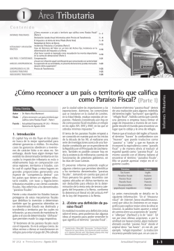 I &iquest;C&oacute;mo reconocer a un pa&iacute;s o territorio que califica como Para&iacute;so