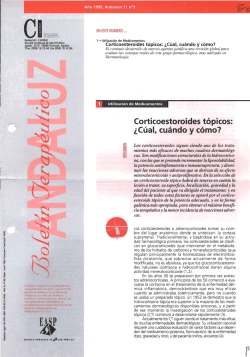 Corticoestoroides t&oacute;picos: &iquest;C&uacute;al, cu&aacute;ndo y c&oacute;mo? - CADIME