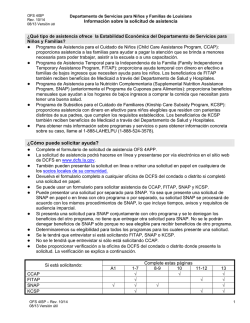 &iquest;C&oacute;mo puede solicitar ayuda? - Department of Children & Family