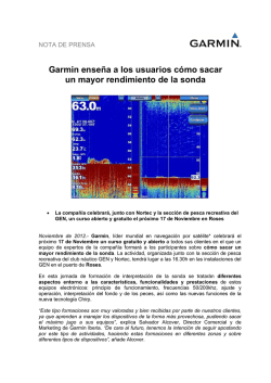 Garmin ense&ntilde;a a los usuarios c&oacute;mo sacar un mayor rendimiento de