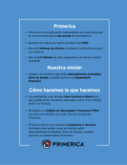 Primerica Nuestra misi&oacute;n C&oacute;mo hacemos lo que hacemos