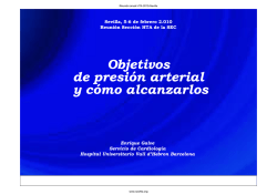 Objetivos de presi&oacute;n arterial y c&oacute;mo alcanzarlos Objetivos de