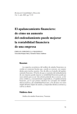El apalancamiento financiero: de c&oacute;mo un aumento del - accid